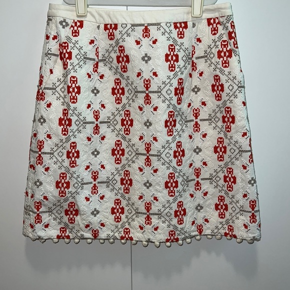 Anthropologie Maeve Pom Pom blomma skirt - Picture 2 of 4